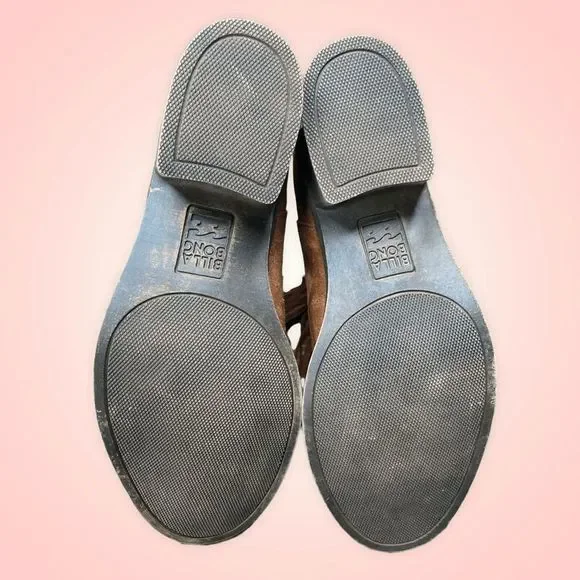 Billabong Monroe Brown Suede Booties Size 7 - Picture 5 of 9